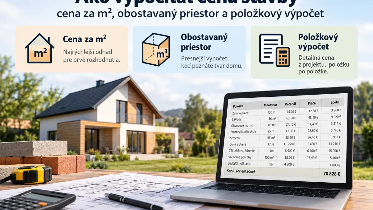 Ako vypočítať cenu stavby